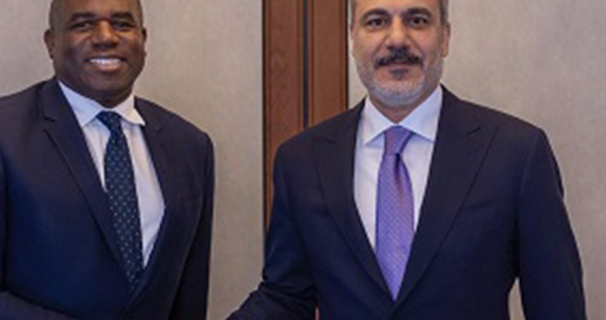 Dışişleri Bakanı Fidan, İngiltereli mevkidaşı Lammy ile görüştü