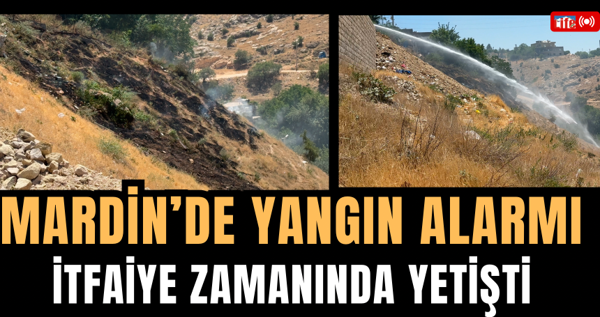 Mardin’de Yangın Alarmı! İtfaiye Zamanında Yetişti