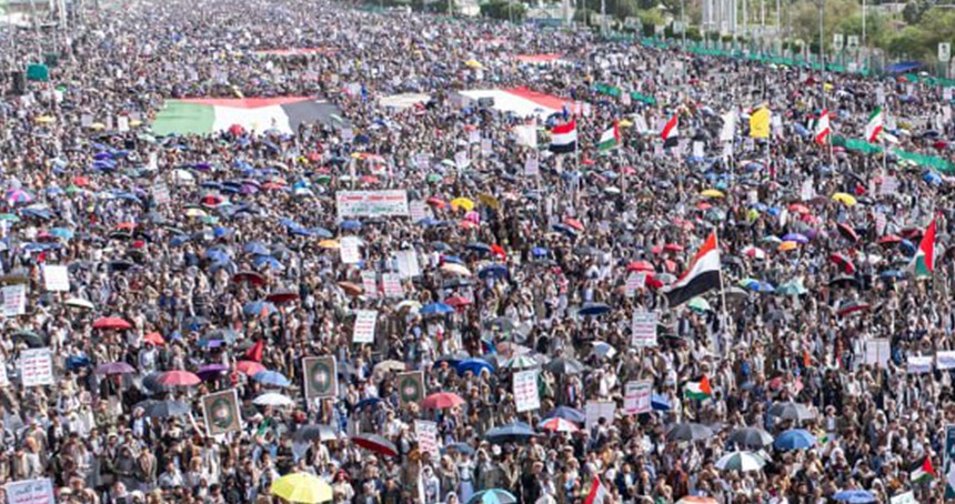 Yemen, Fas, Moritanya ve Afganistan'da on binler siyonist zulme karşı sokağa döküldü