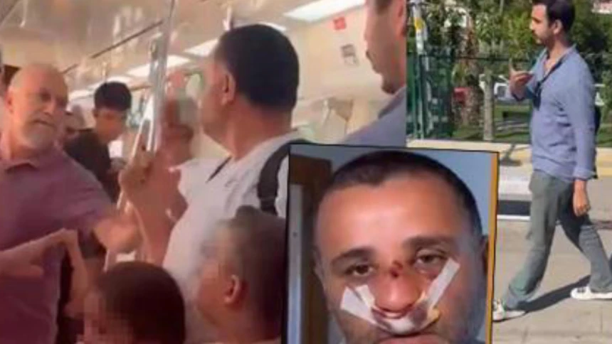 Baba, çocuklarının gözü önünde darp edildi!