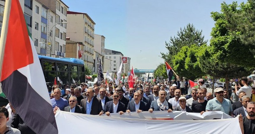Bitlis’te Gazze için "Vicdan Yürüyüşü" düzenlendi