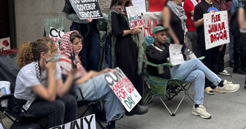 New York Üniversitesi öğrenci ve akademisyenleri, Gazze'deki soykırımı durdurma talebiyle açlık grevinde