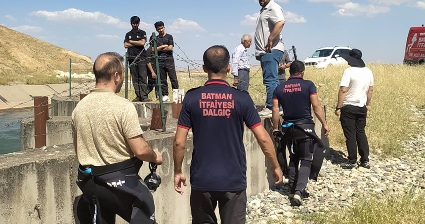 Batman'da sulama kanalına düşen kişiyi arama çalışmaları devam ediyor