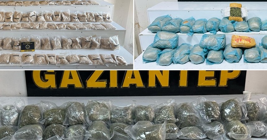 Gaziantep'te uyuşturucuyla mücadelede bin 505 kişi yakalandı