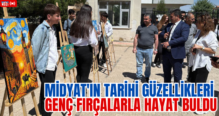 Midyat'ın Tarihi Güzellikleri Genç Fırçalarla Hayat Buldu
