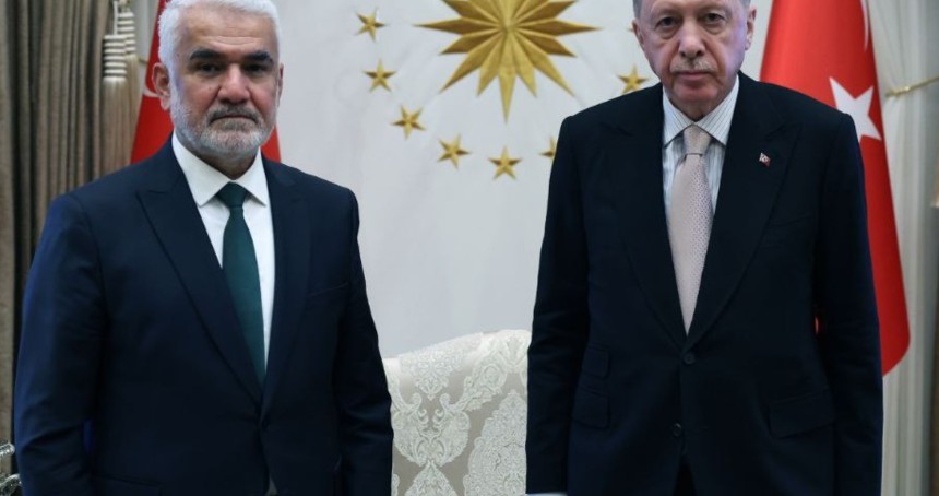Cumhurbaşkanı Erdoğan, HÜDA PAR Genel Başkanı Yapıcıoğlu'nu kabul etti