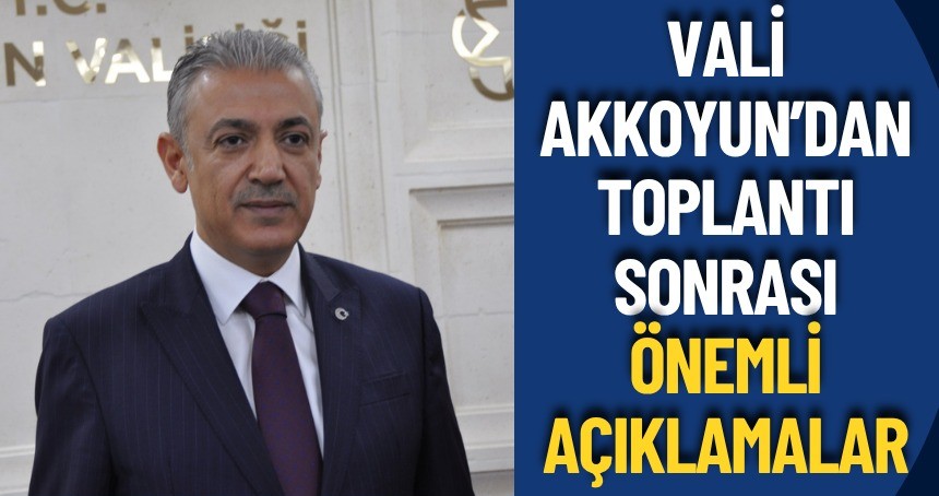 Mardin’de ‘Asayiş ve Güvenlik’ toplantısı sonrası önemli açıklamalar