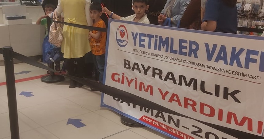Yetimlerin bayram sevinci: Hayırseverden anlamlı destek