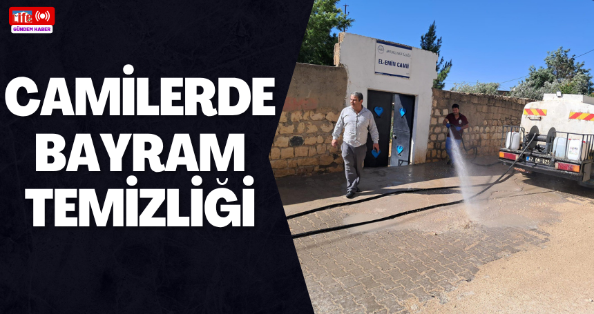 Artuklu Belediyesi’nden Camilerde Bayram Temizliği