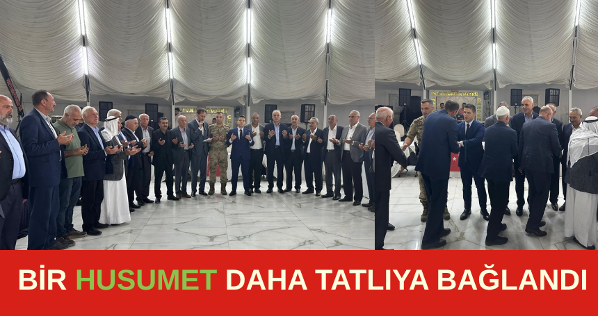 Bir husumet daha tatlıya bağlandı