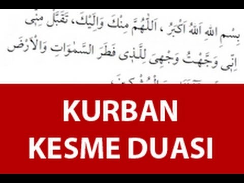 Kurban keserken okunan Dua ve Anlamı