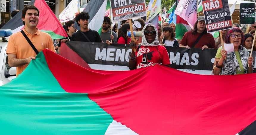 Portekiz halkı, Gazze’deki soykırıma karşı protesto düzenledi