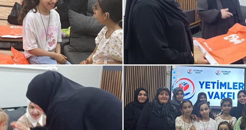 Yetimler Vakfı'ndan Filistin ve Doğu Türkistanlı çocuklara bayramlık giyim