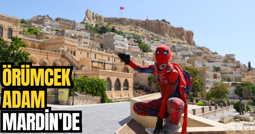Türkiye'yi gezen "Örümcek Adam" Mardin'de