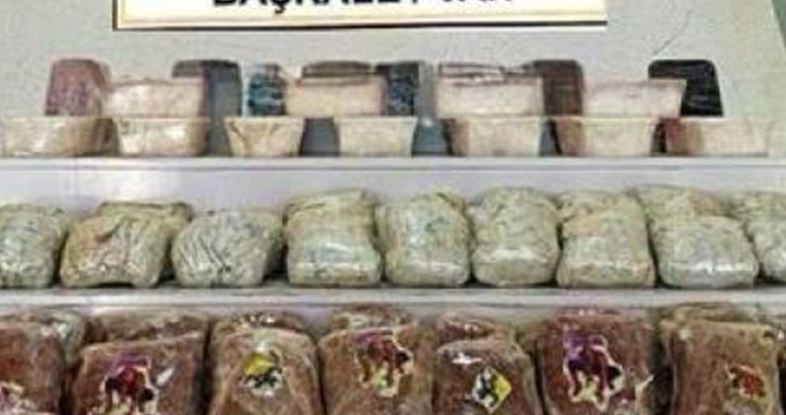 Van'da 87 kilogram uyuşturucu ele geçirildi: 2 gözaltı