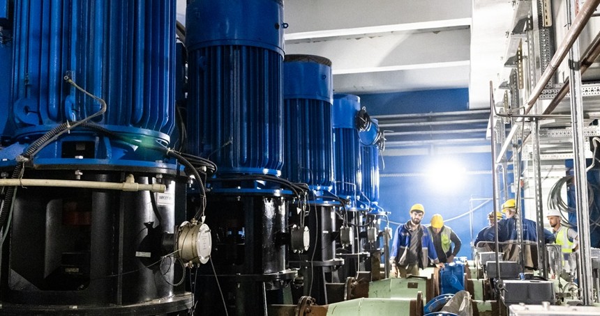 Akkuyu NGS'de su besleme sistemi pompalarının elektrik motorları devreye alındı