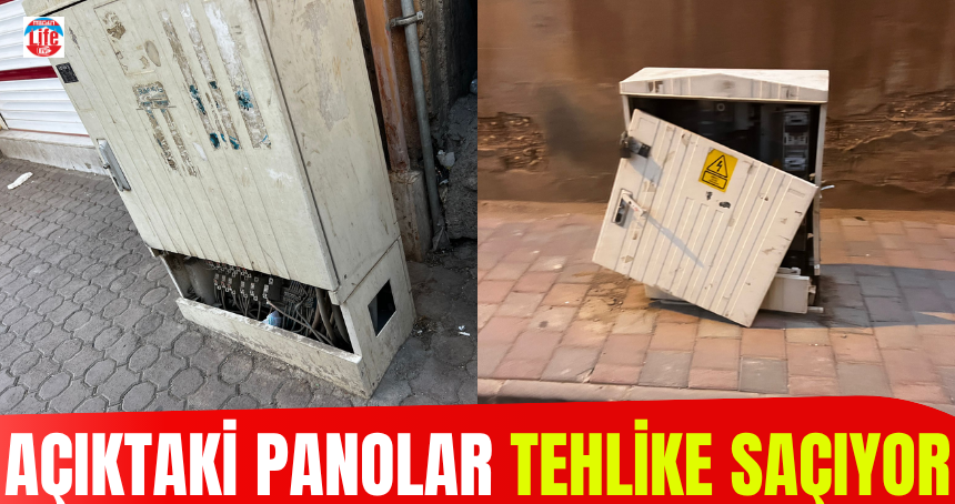 Açıktaki elektrik panoları tehlike saçıyor