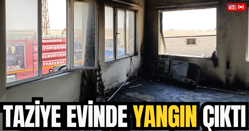 Mardin'de taziye evinde yangın çıktı