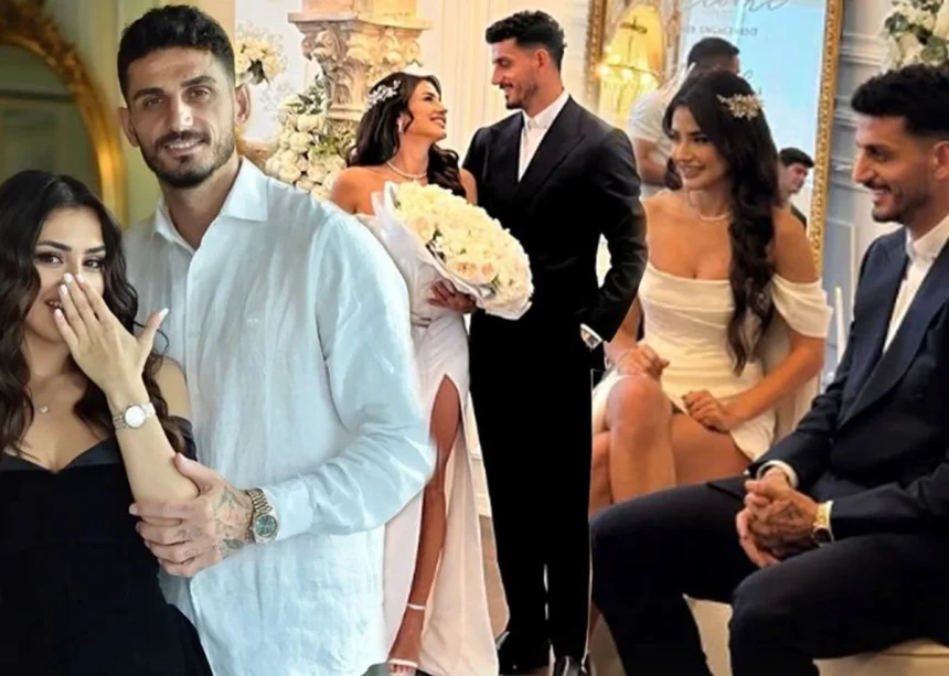Milli futbolcu evlilik yoluna ilk adımı attı