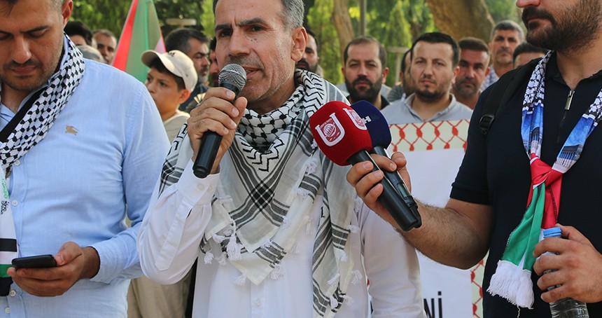 Şanlıurfa’da Filistin için destek çağrısı: Zulme karşı susmayacağız