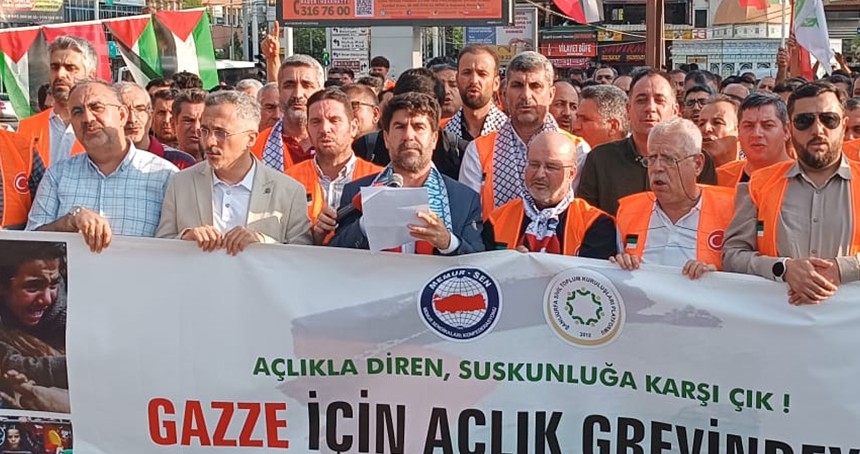 Şanlıurfa’da siyonist rejime tepki: STK’lardan 2 günlük açlık grevi
