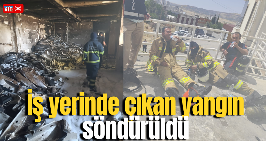 Mardin'de bir iş yerinde çıkan yangın söndürüldü
