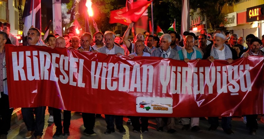 Van’dan “Küresel Vicdan Yürüyüşü”ne destek