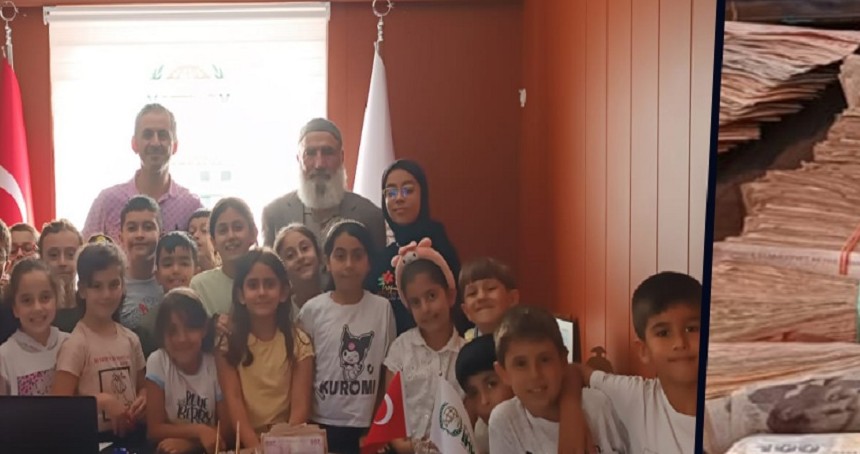 Sarayiçi İlkokulu öğrencileri 20 Gazzeli yetime sponsor oldu