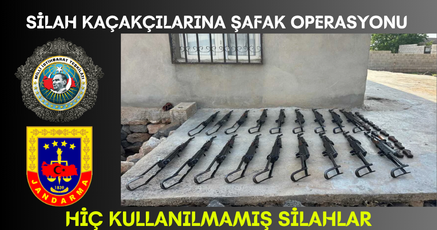 Silah kaçakçılarına şafak operasyonu
