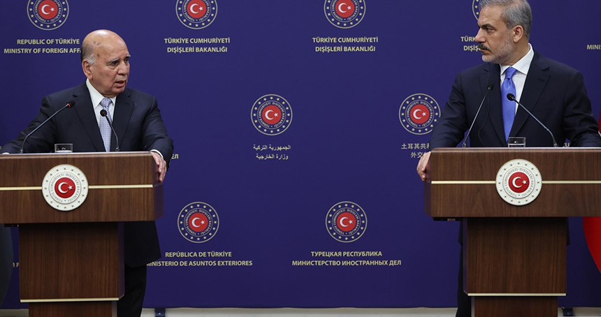 Dışişleri Bakanı Hakan Fidan, Iraklı mevkidaşı Hüseyin ile görüştü