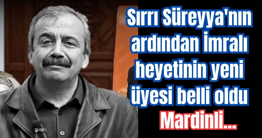 Sırrı Süreyya'nın ardından İmralı heyetinin yeni üyesi belli oldu! Mardinli...