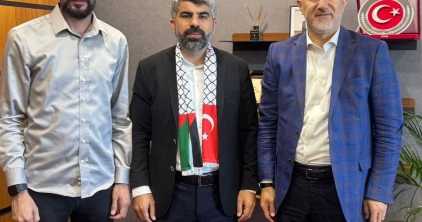 March To Gaza heyetinden Faruk Dinç’e geçmiş olsun ziyareti