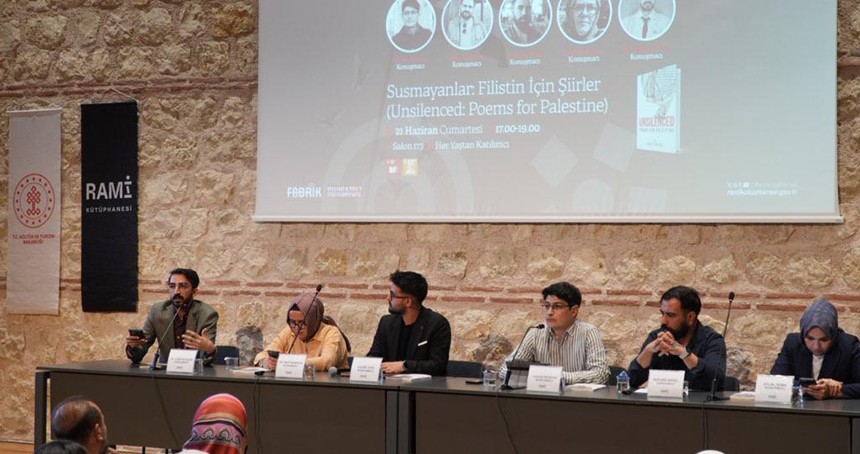 İstanbul'da "Susmayanlar: Filistin İçin Şiirler" programı gerçekleşti