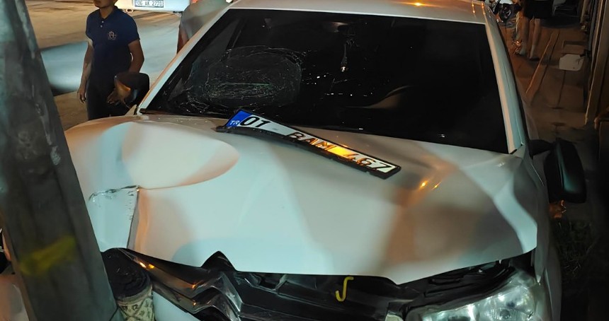 Adana’da trafik kazası: Motosiklet sürücüsü yaralandı