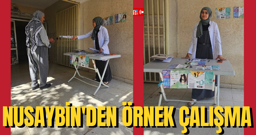 Nusaybin'den Örnek Çalışma! Madde bağımlılığına karşı vatandaşları uyardılar