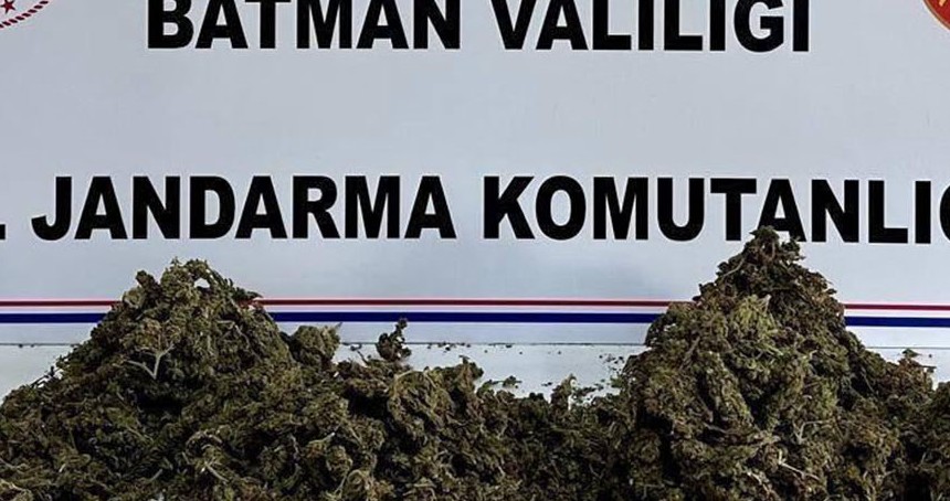 Batman'da operasyonda 4 kilo esrar ele geçirildi