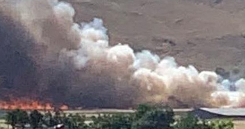Elazığ’ın Kovancılar ilçesinde tarla yangını