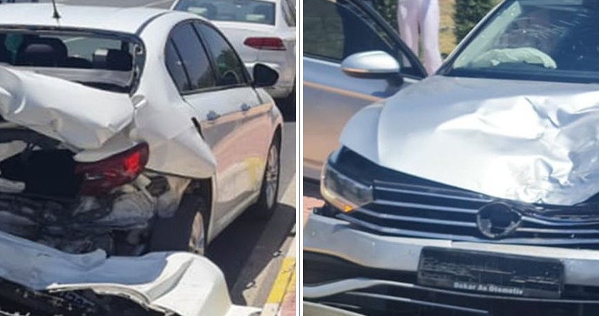 Batman'da trafik kazası maddi hasarla atlatıldı