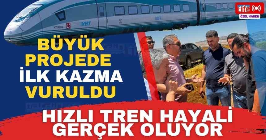 Hayaldi Gerçek Oluyor! Hızlı Tren Projesine Yerinde İnceleme