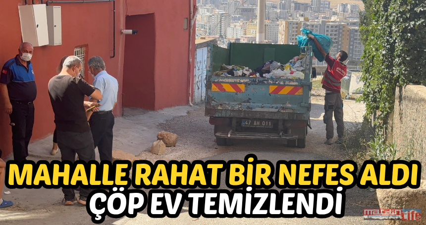 Mahalle Rahat Bir Nefes Aldı: Çöp ev temizlendi