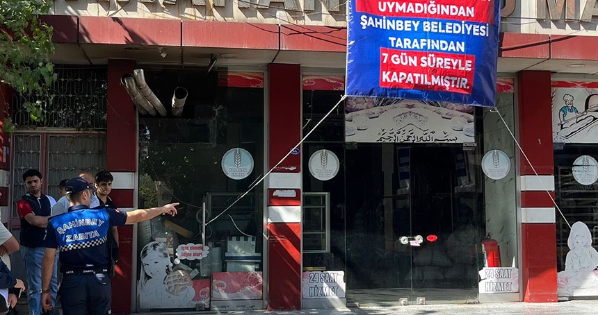 Gaziantep'te hijyen ve gramaja uymayan fırınlar kapatıldı