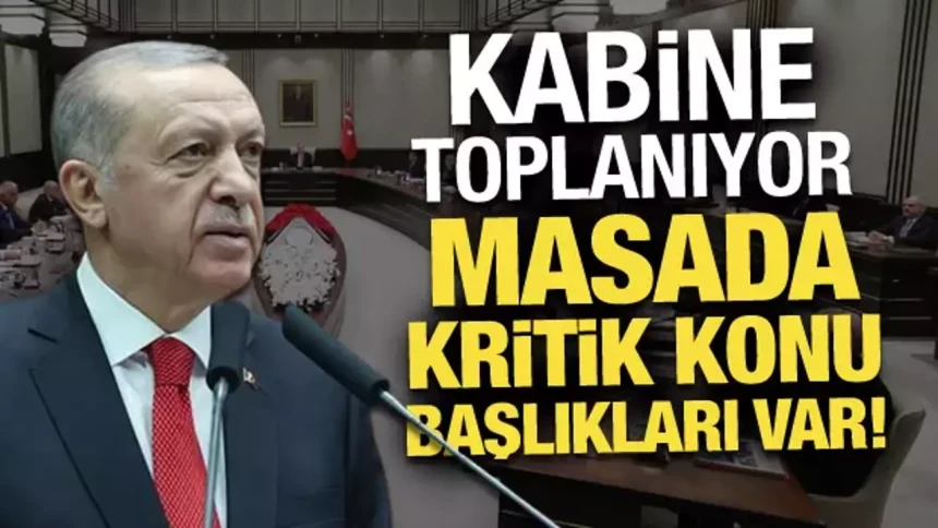 Kabine bugün toplanıyor! Gündemde hangi konular var?