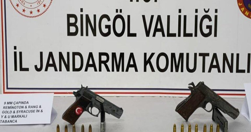 Bingöl'de silah operasyonu: 2 gözaltı