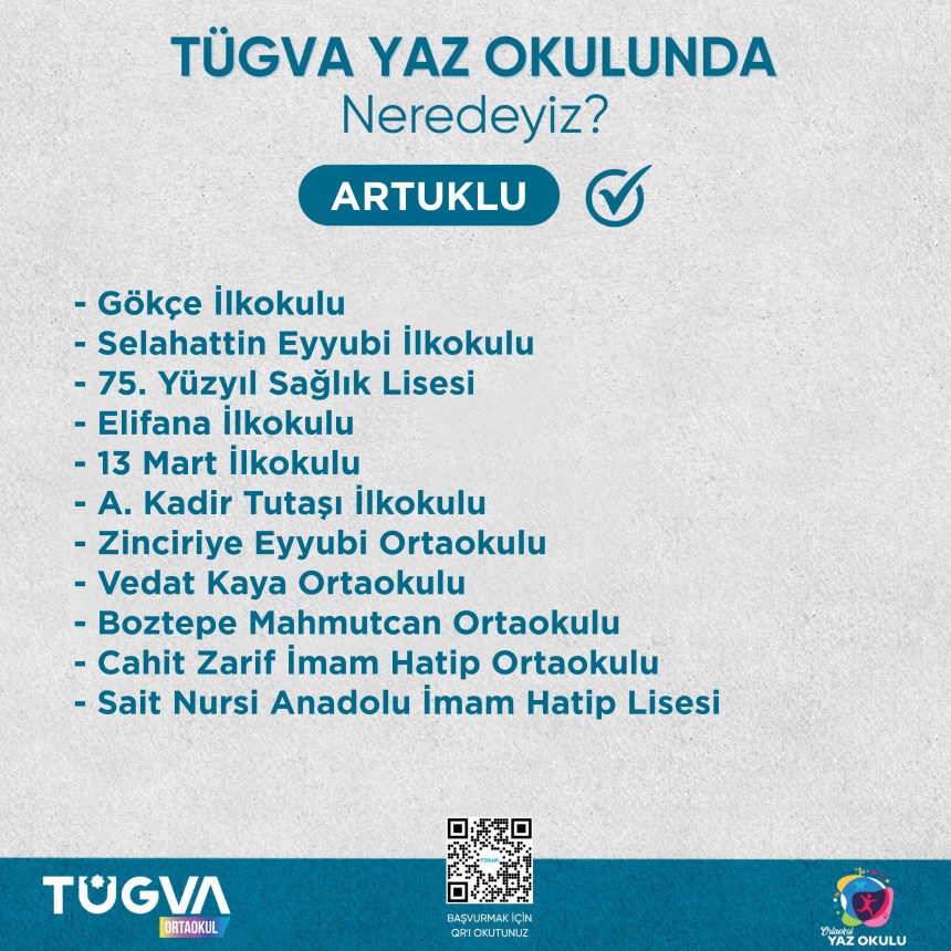 TÜGVA Mardin’den 6000 Öğrenciye Ücretsiz Yaz Okulu!