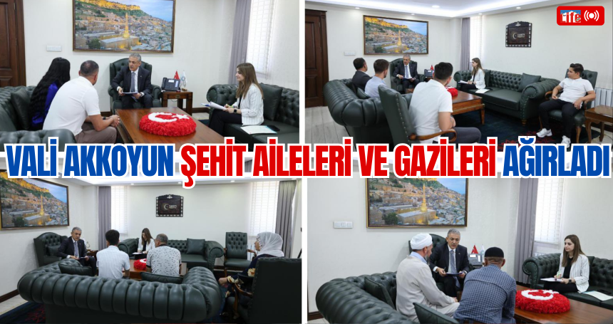 Vali Akkoyun, Şehit Aileleri ve Gazileri Ağırladı