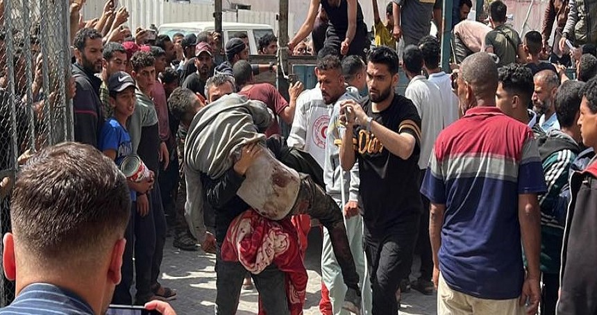 Yardım bekleyen Filistinli sivillere yeni saldırı