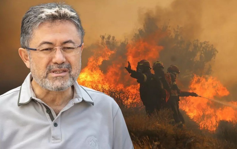 Bakan Yumaklı: Çeşme'deki yangın kontrol altına alındı