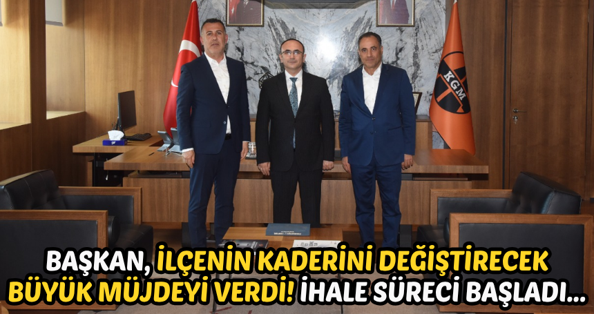 Başkan, İlçenin Kaderini Değiştirecek Büyük Müjdeyi verdi! İhale süreci başladı...