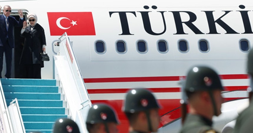 Cumhurbaşkanı Erdoğan, Azerbaycan'a gitti