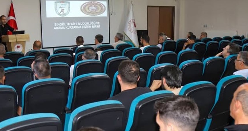 Bingöl'de yangın önleme ve söndürme eğitimi gerçekleştirildi